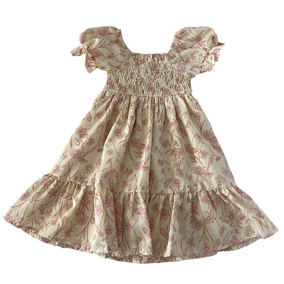 Indie Blue Pink Floral Karina Dress